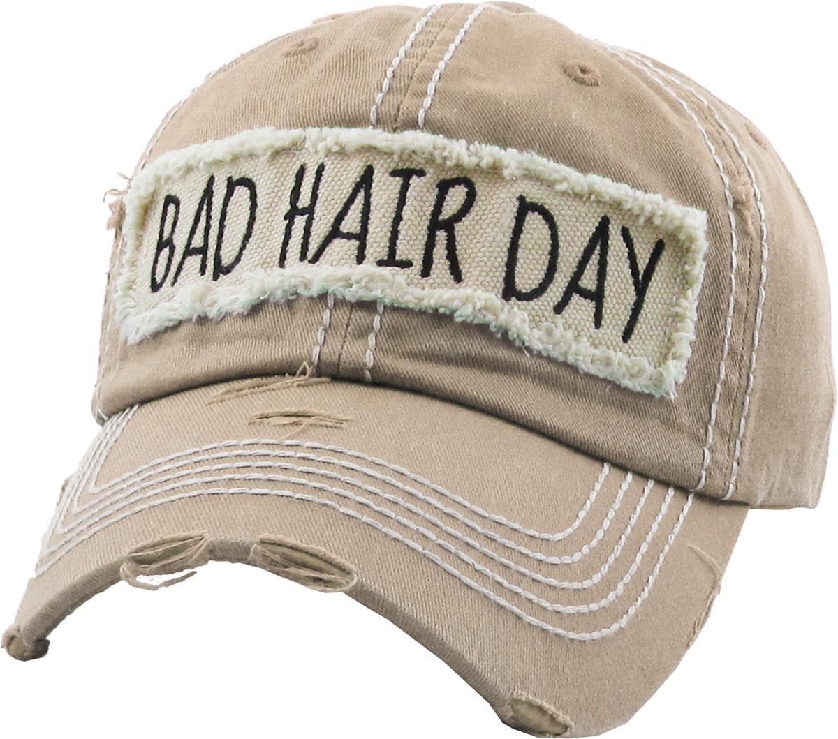 Bad Hair Day Washed Vintage Ball Cap | KBETHOS